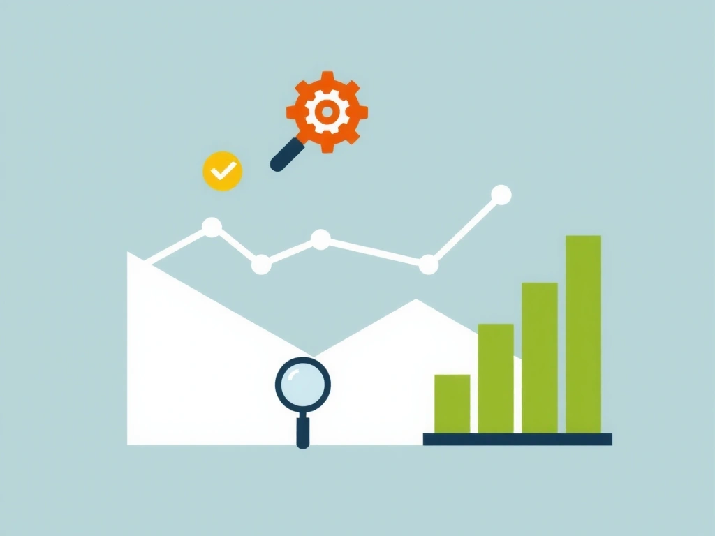 Grafy a analytické ikony pro výkonnostní soubory cookie