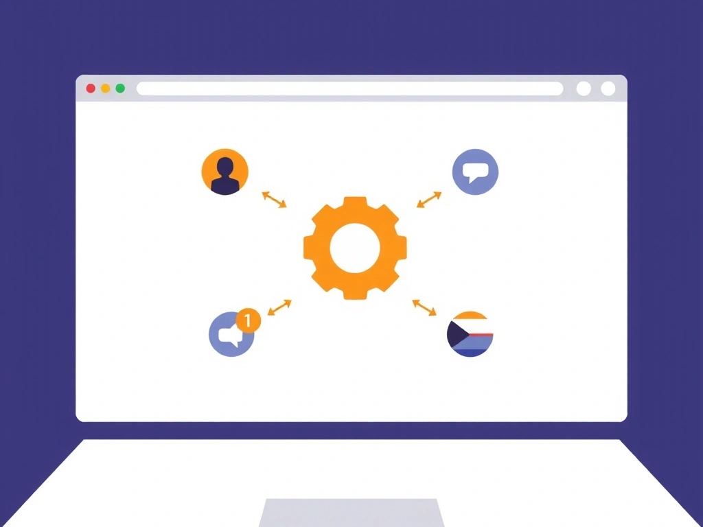 Ikona ozubeného kola a personalizovaného nastavení pro funkční soubory cookie