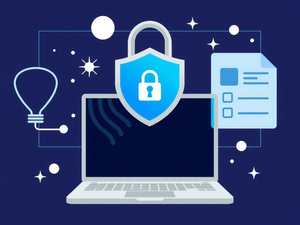 Ilustrace bezpečnosti dat a soukromí na internetu