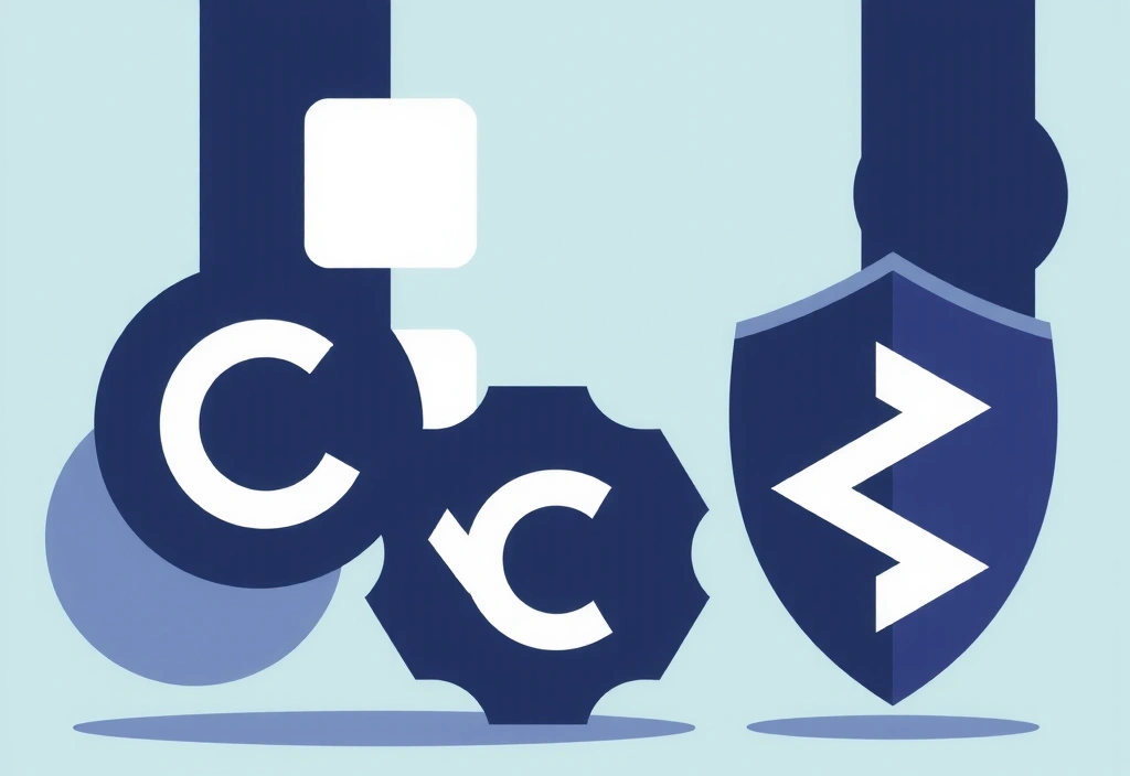 Ilustrace ikon duševního vlastnictví jako je autorské právo a ochranná známka, s abstraktním pozadím